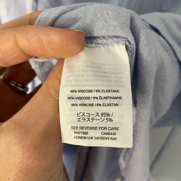J Crew light blue peplum tank top size small - Picture 4 of 5